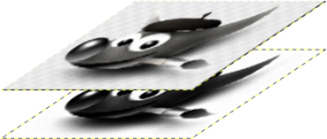 Ein Bild im RGB-Modus und im Graustufenmodus